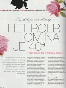 Het roer om na je 40ste Vrouw en Midlife in de Libelle juli 2015